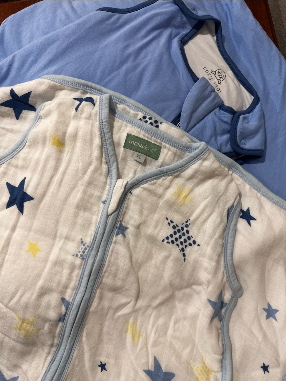 Two New Boy Sleep Sacks Large & X-Large
Zippered